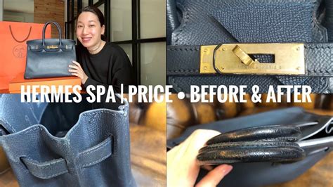 how much does hermes spa treatment cost|Hermes bag repair near me.